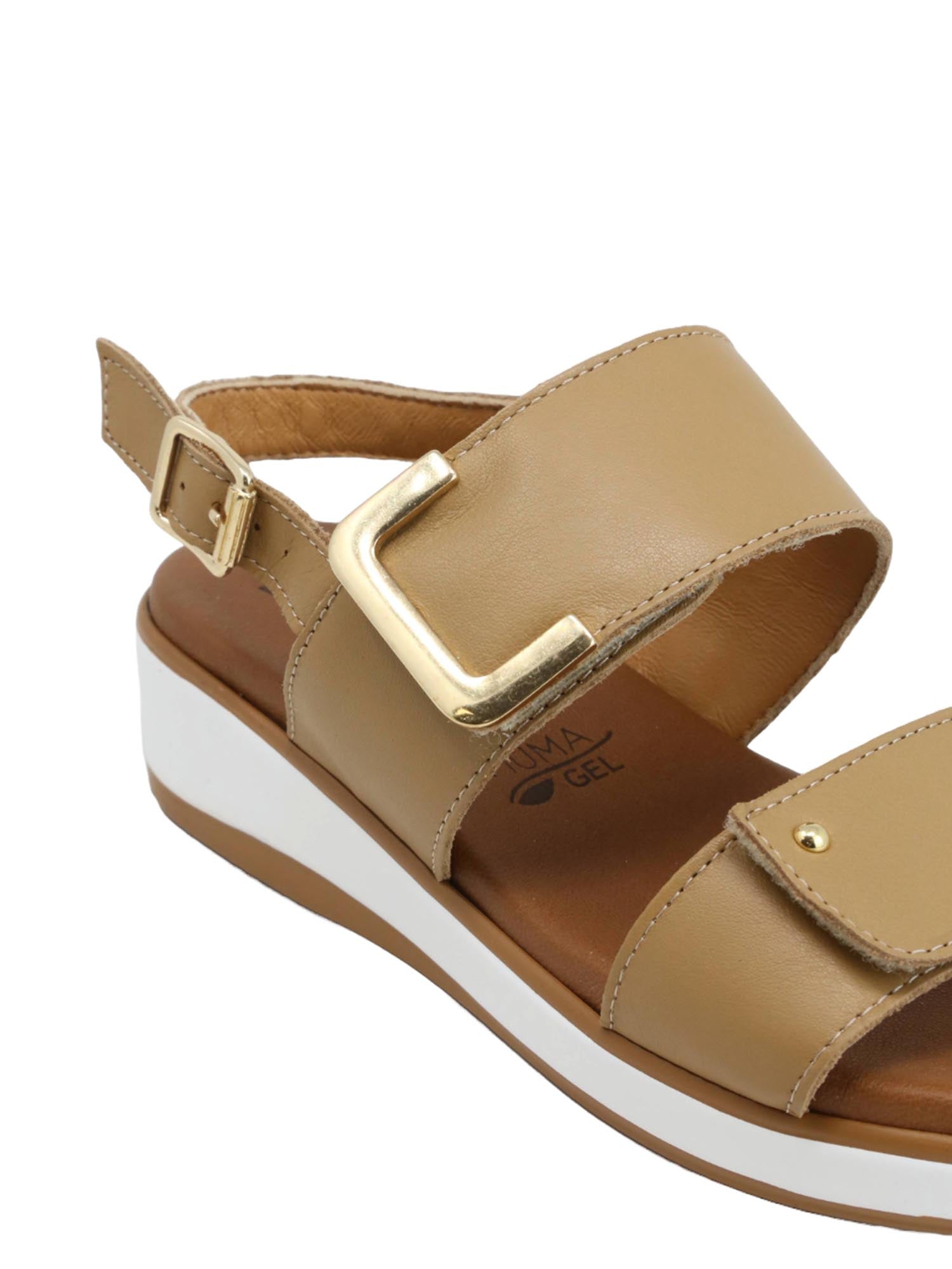 Sandali zeppa Beige Susimoda