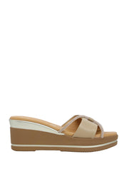Sandali zeppa Beige Susimoda