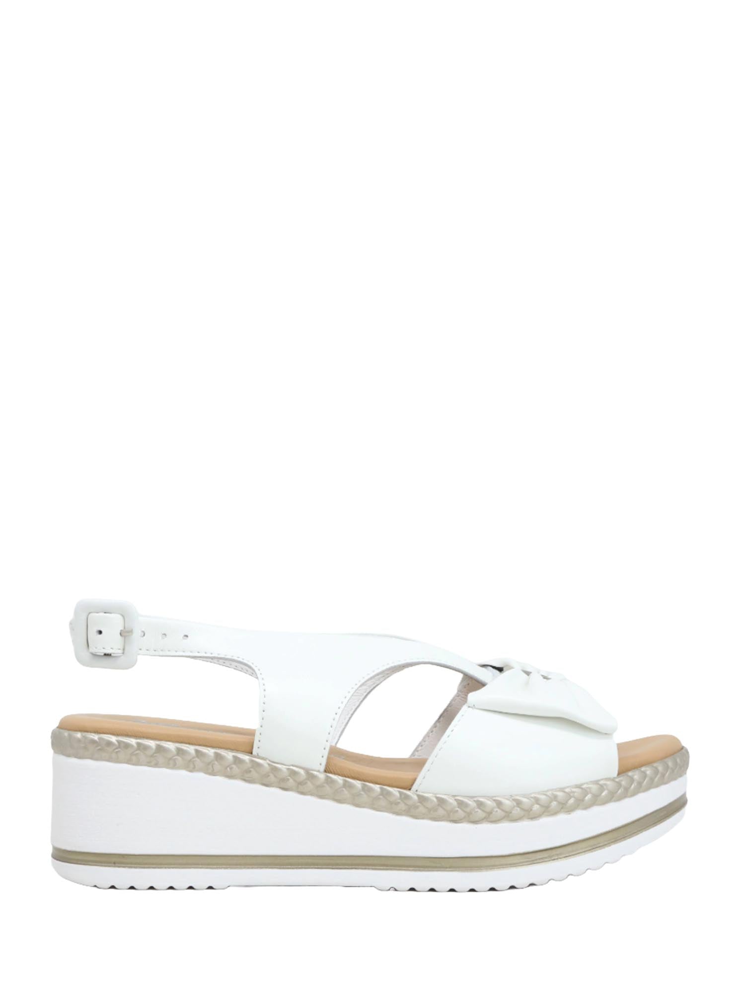 Sandali zeppa Bianco Susimoda