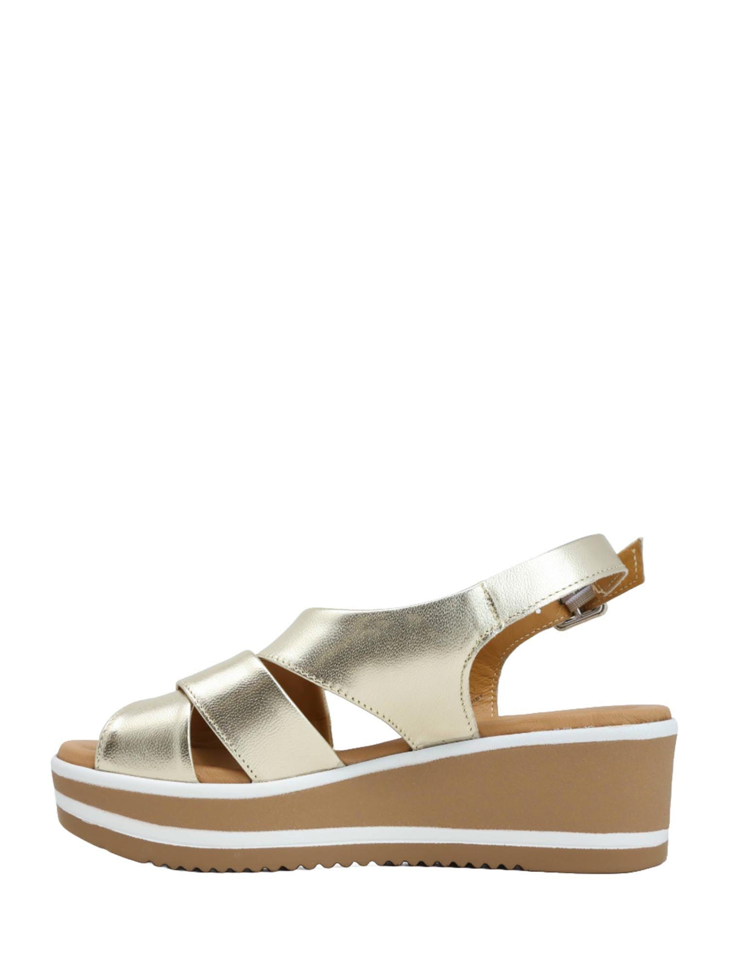 Sandali zeppa Dorato Susimoda