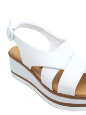 Sandali zeppa Bianco Susimoda