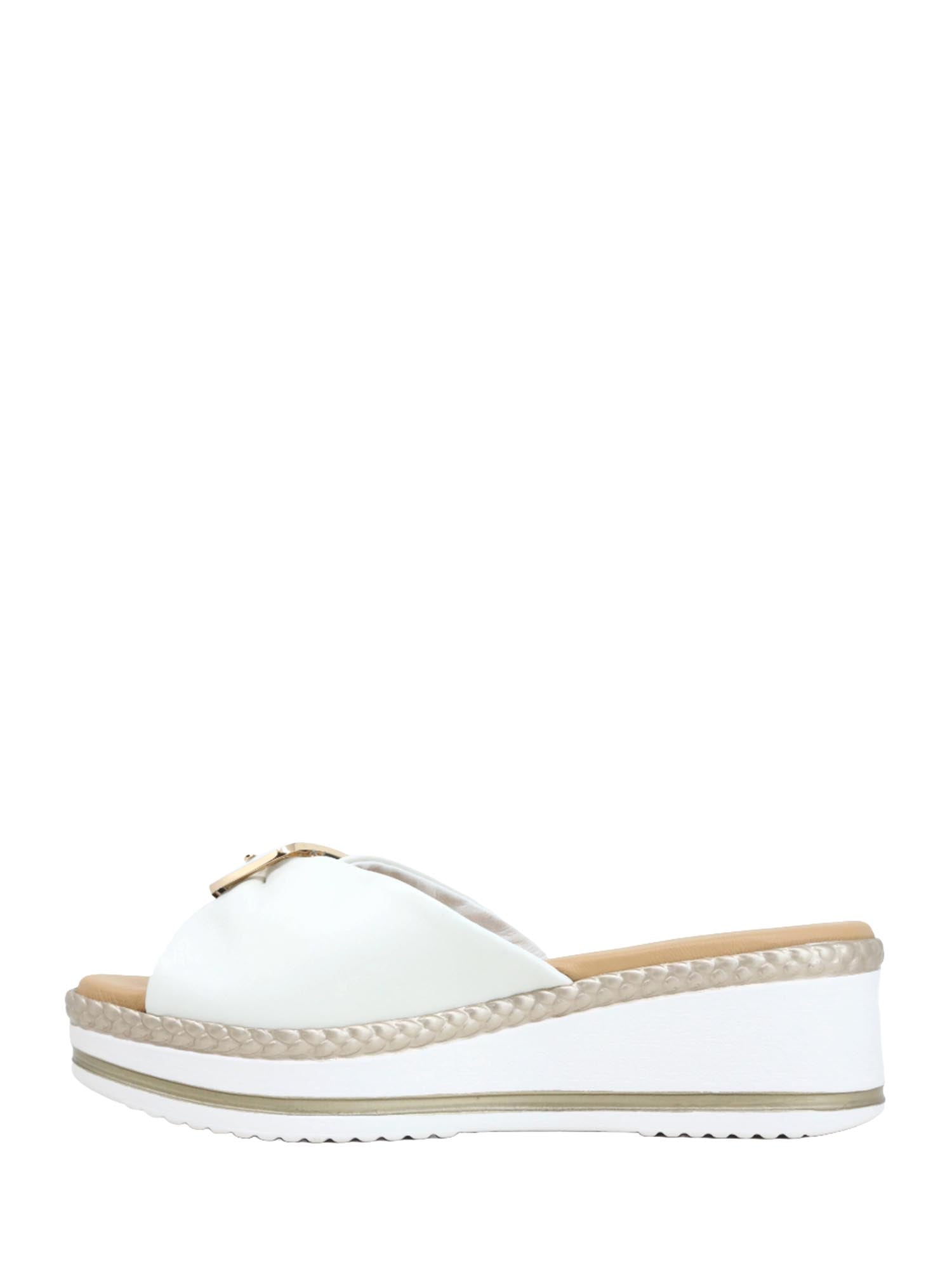 Sandali zeppa Bianco Susimoda