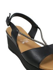 Sandali zeppa Nero Susimoda