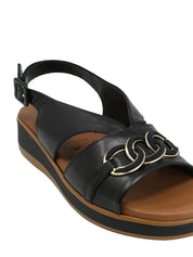 Sandali zeppa Nero Susimoda