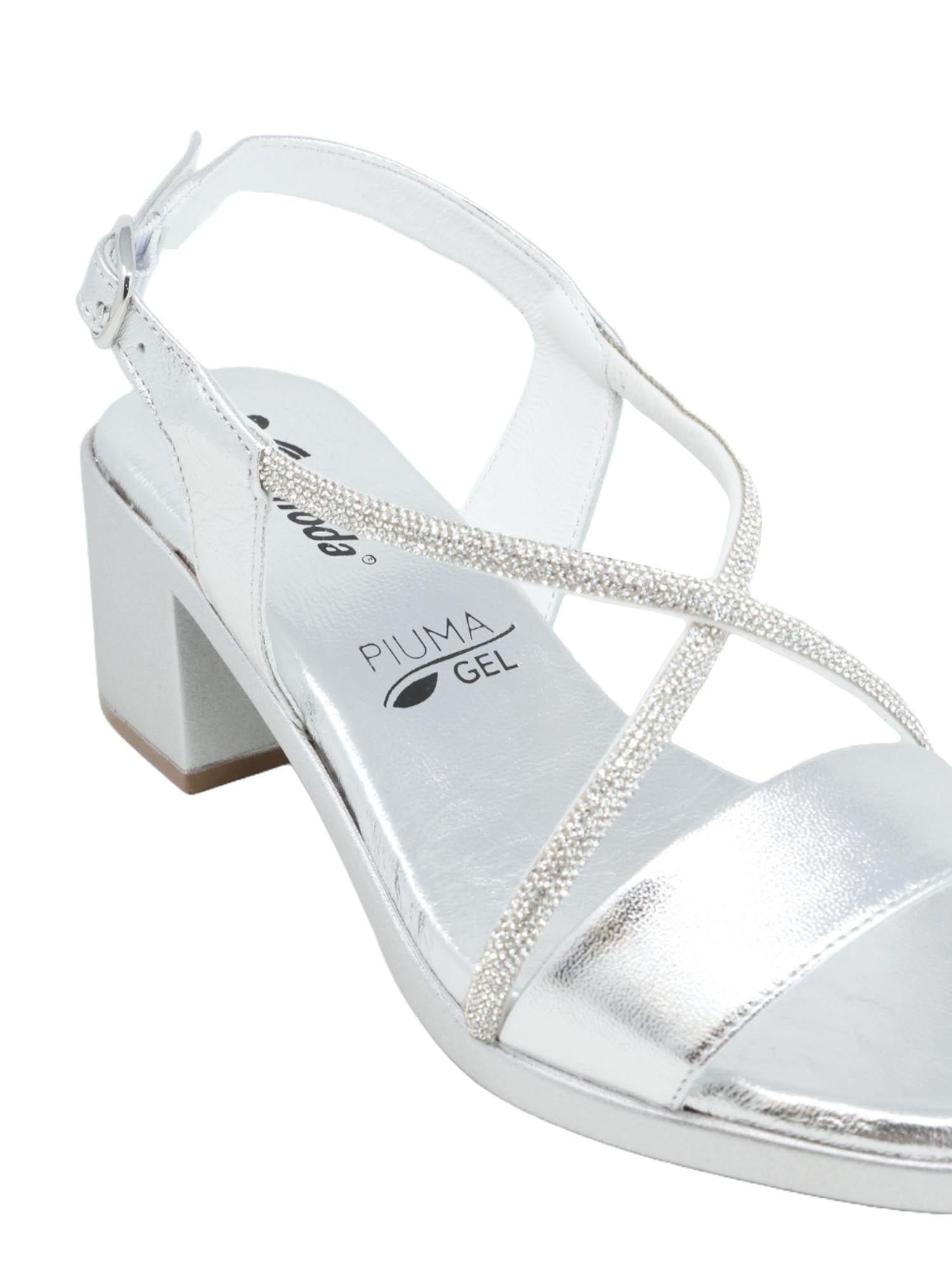 Sandali tacco Argentato Susimoda