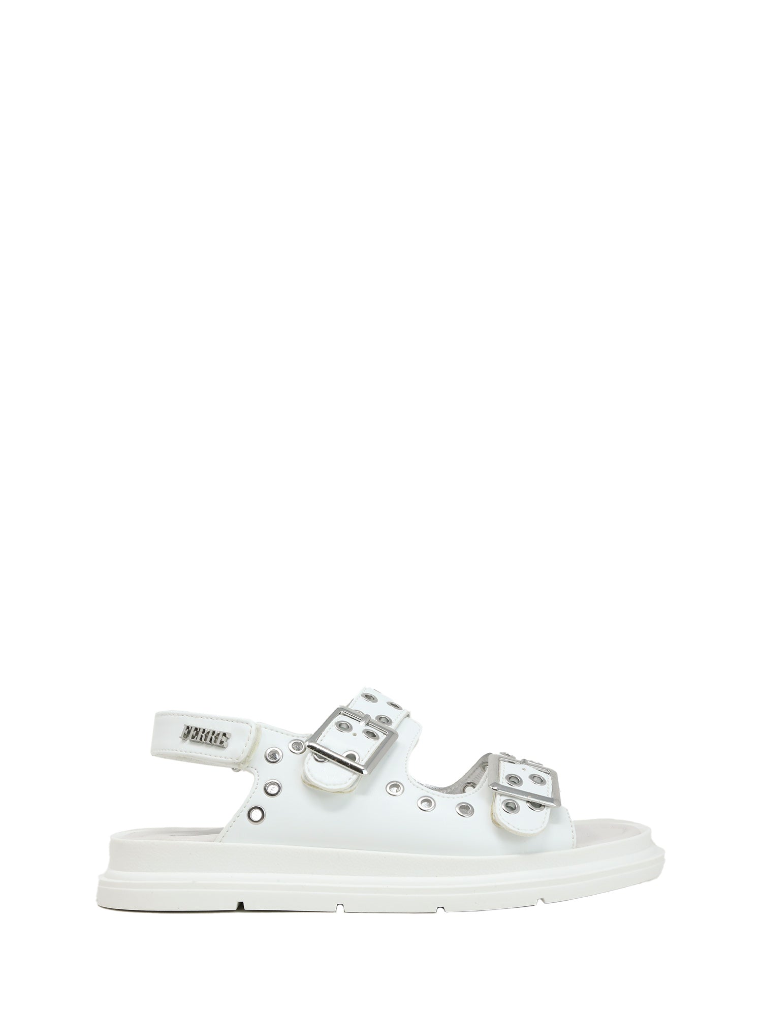 Sandali con strappi Bianco Ferre