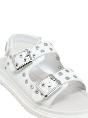 Sandali con strappi Bianco Ferre