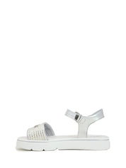 Sandali con strappi Bianco Ferre