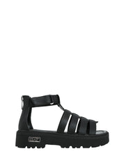 Sandali con strappi Nero Cult