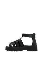 Sandali con strappi Nero Cult
