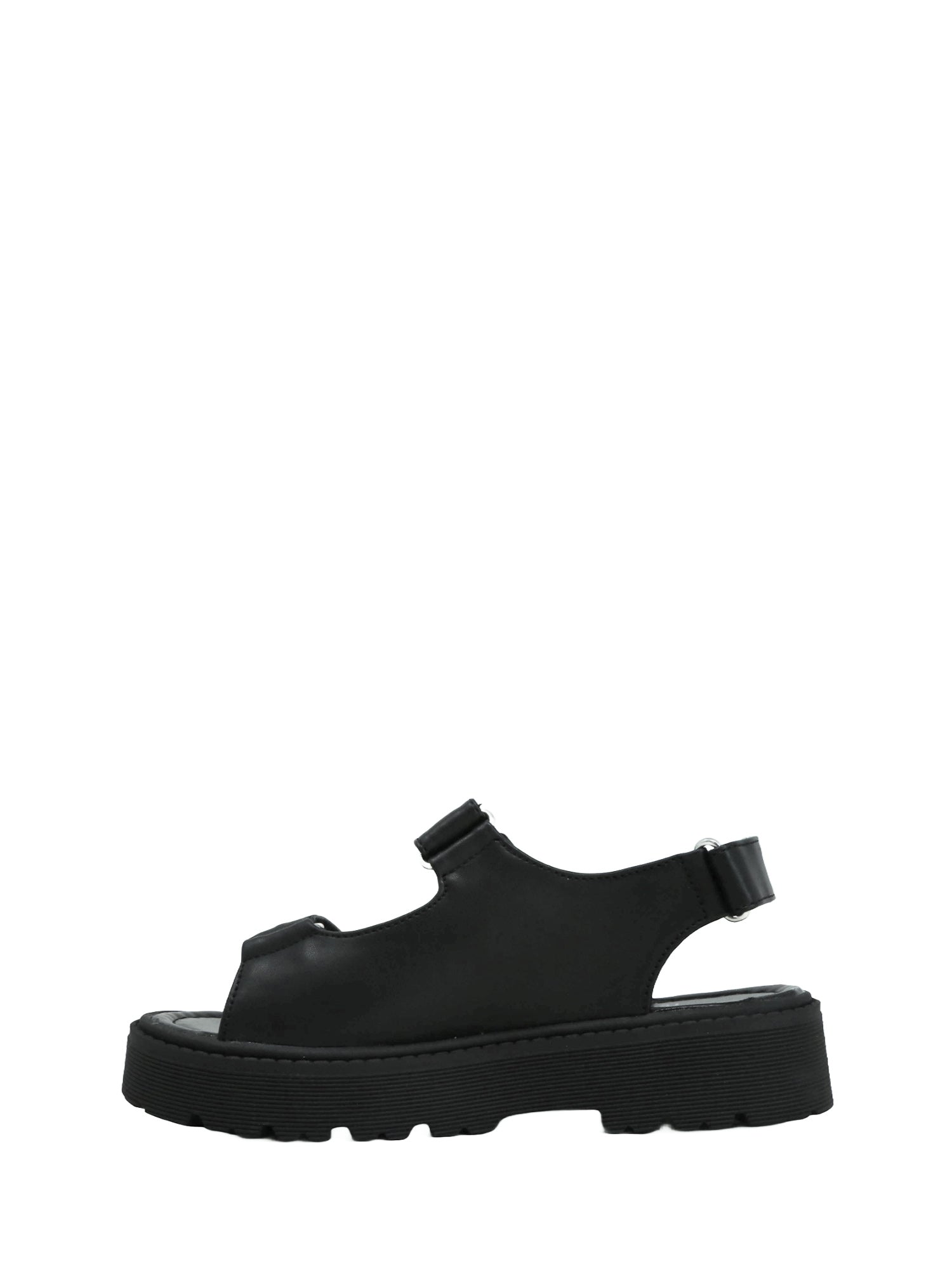 Sandali con strappi Nero Cult