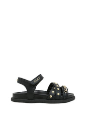 Sandali con strappi Nero Cult