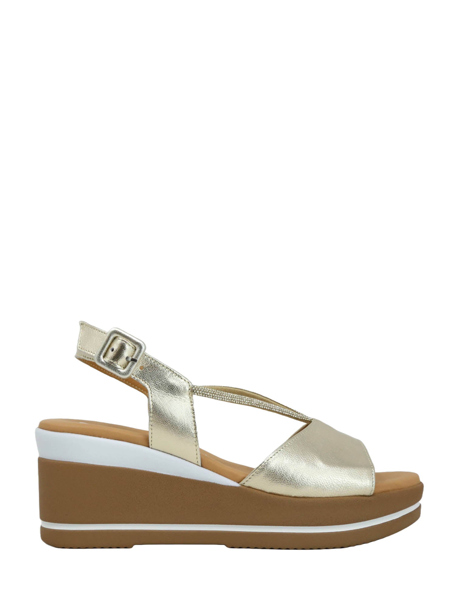 Sandali zeppa Dorato Susimoda