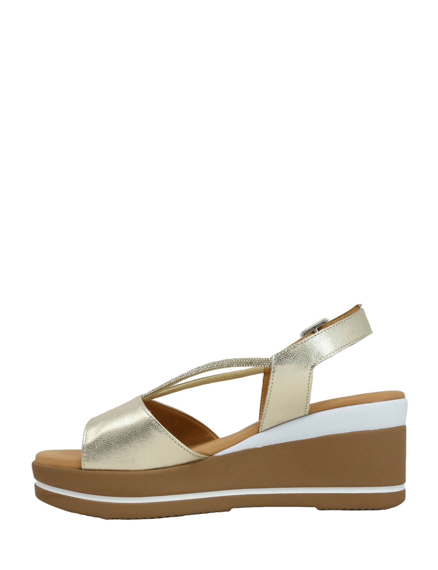 Sandali zeppa Dorato Susimoda