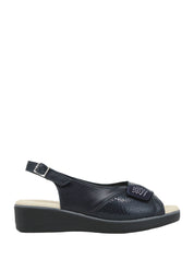 Sandali zeppa Blu Susimoda