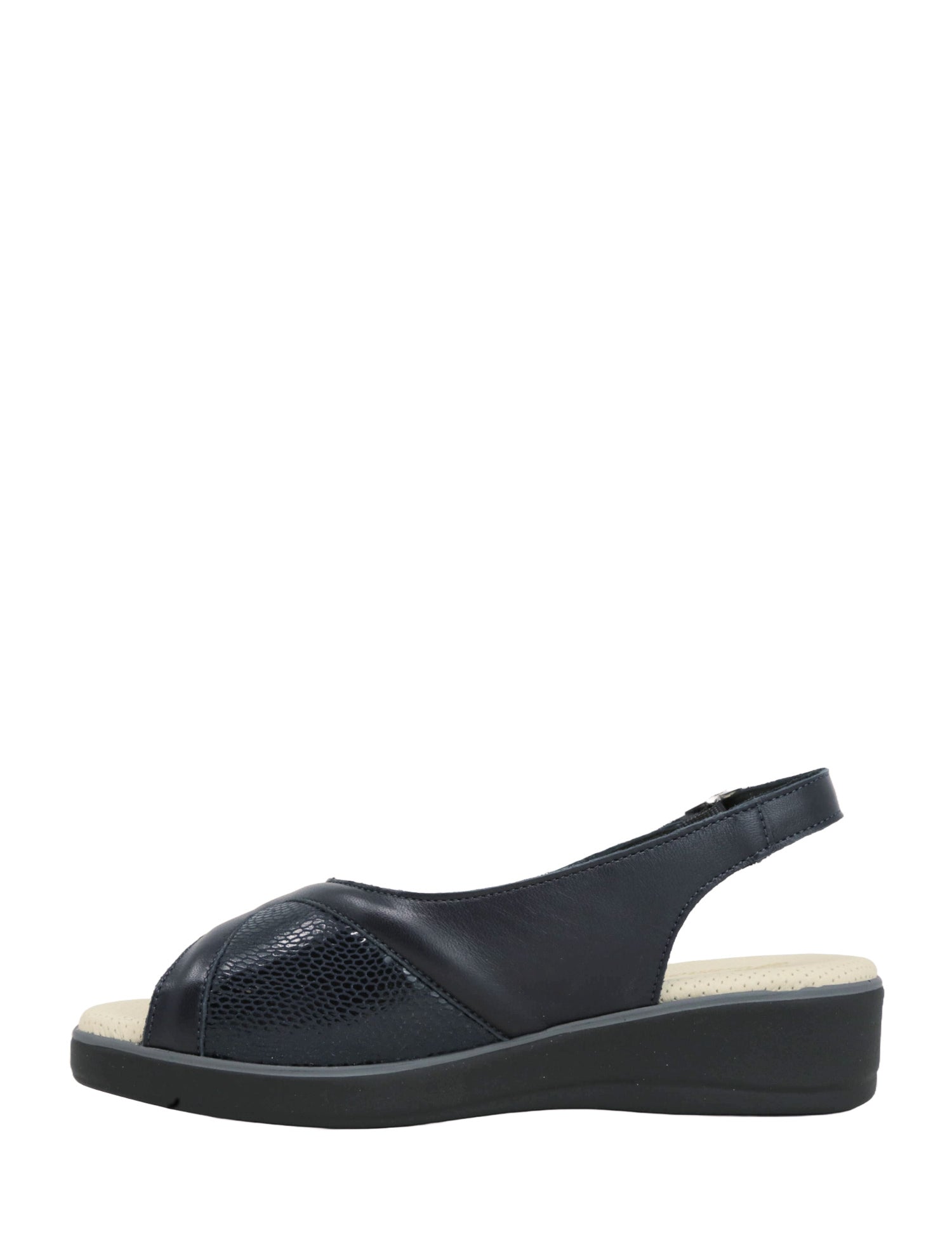 Sandali zeppa Blu Susimoda