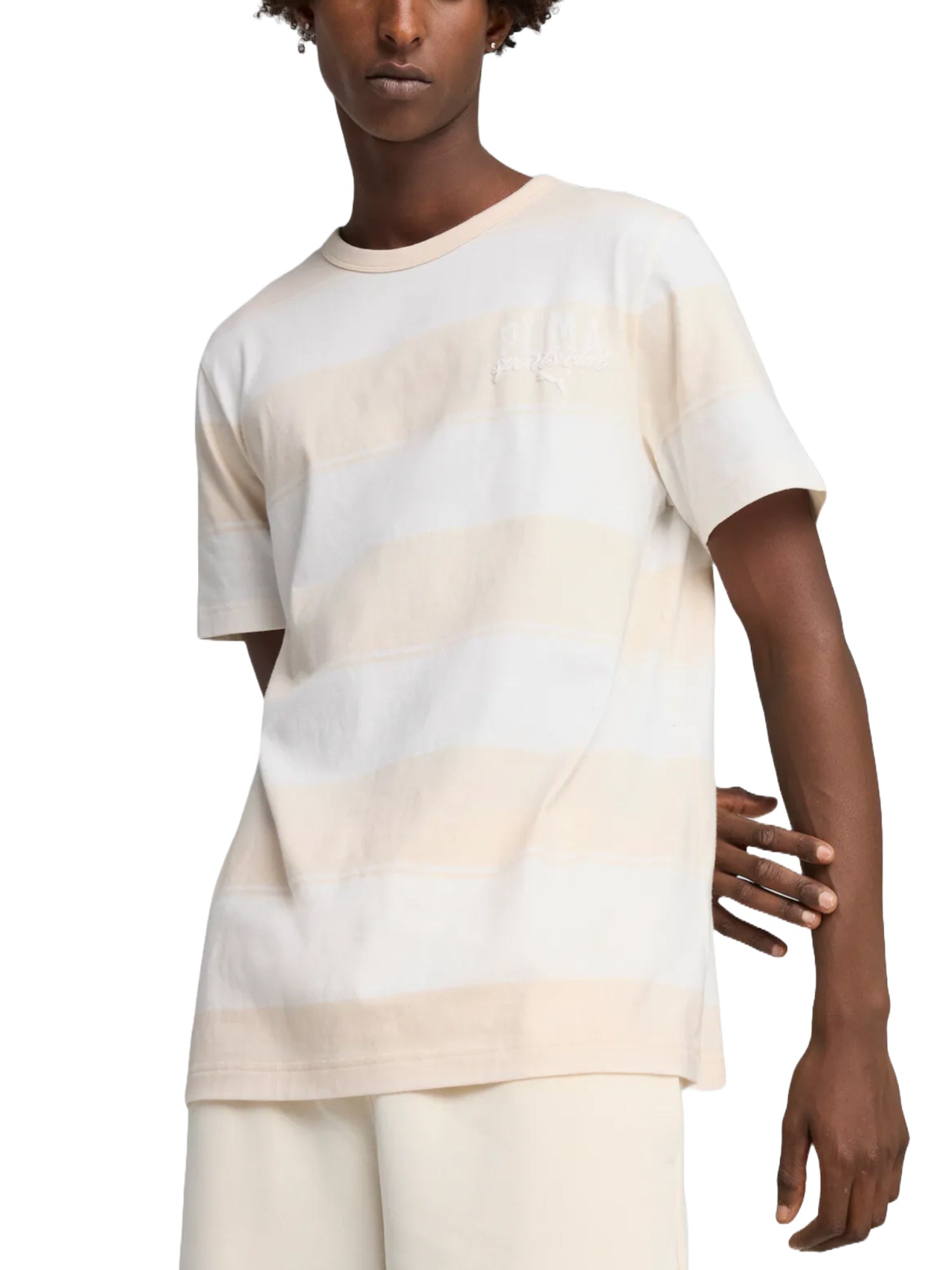 T-shirt Bianco Beige Puma