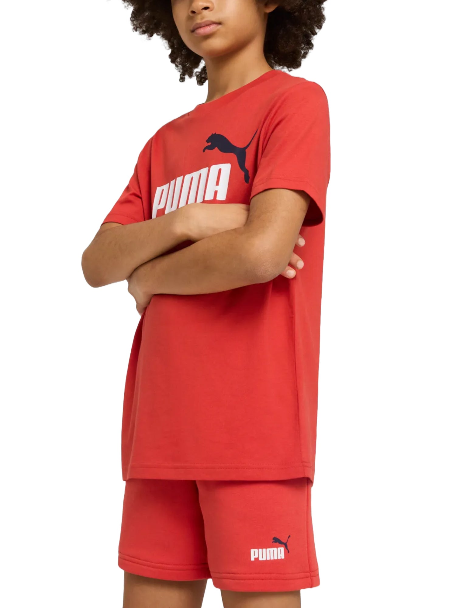 T-shirt Rosso Nero Puma