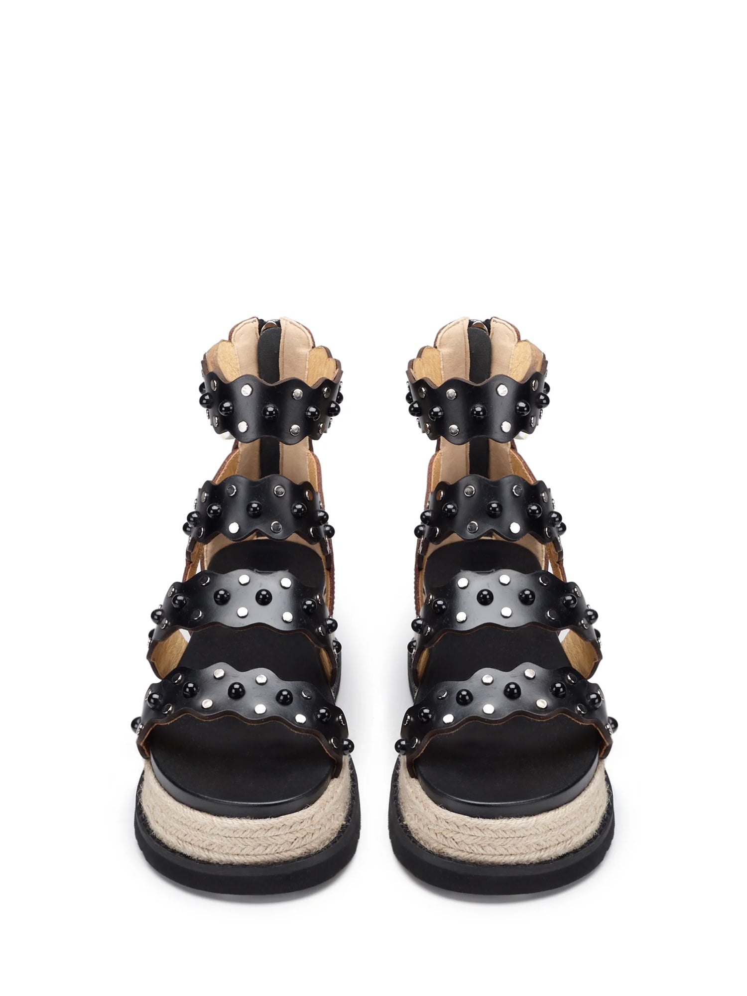 Sandali zeppa Nero Cult