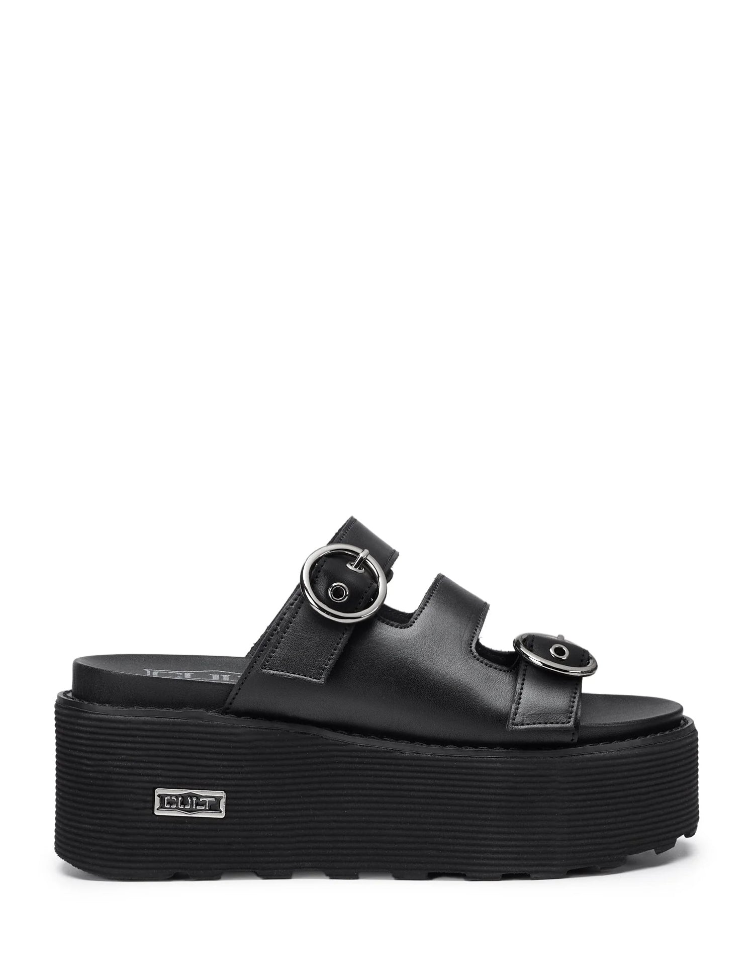 Sandali zeppa Nero Cult