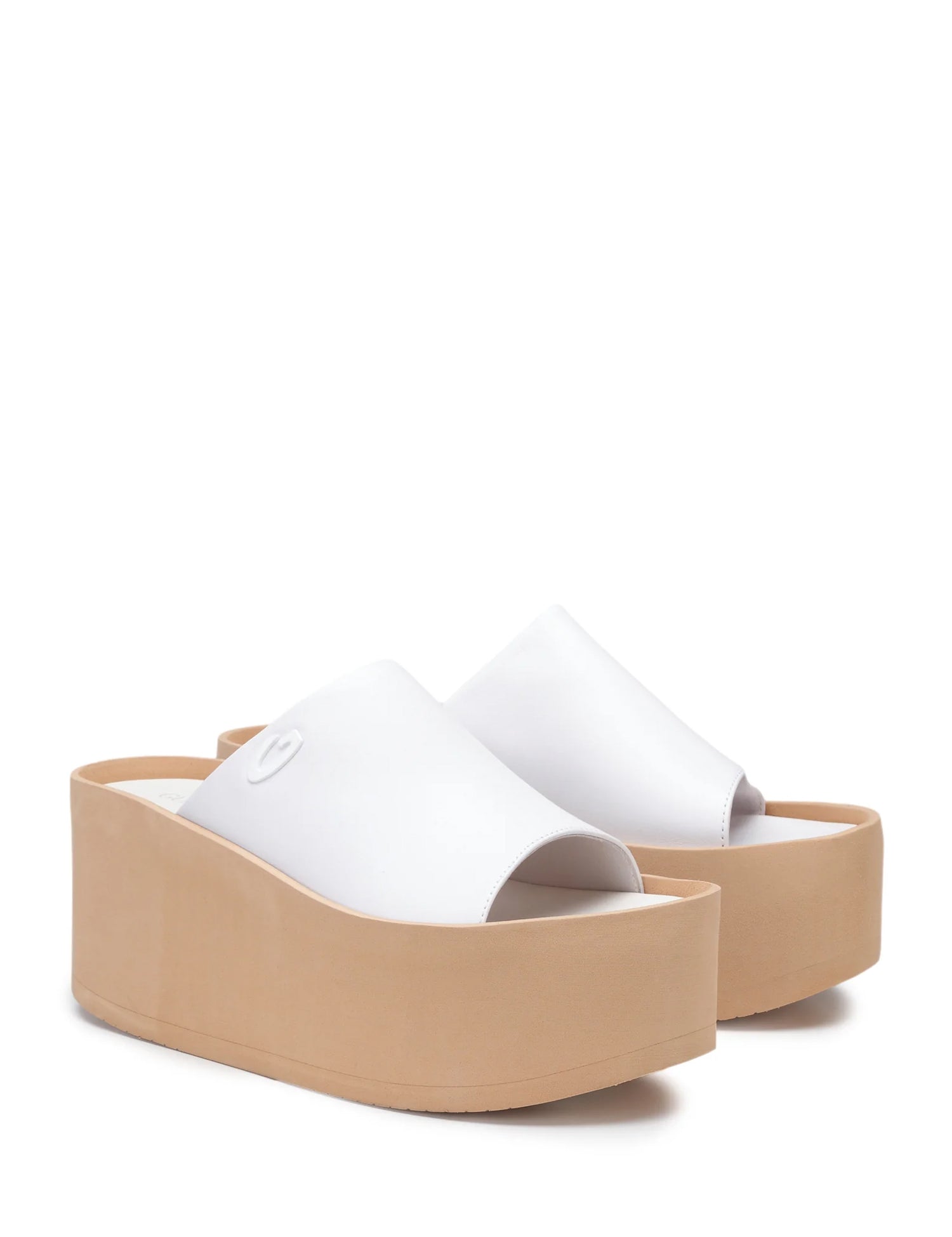 Sandali zeppa Bianco Alberto Guardiani