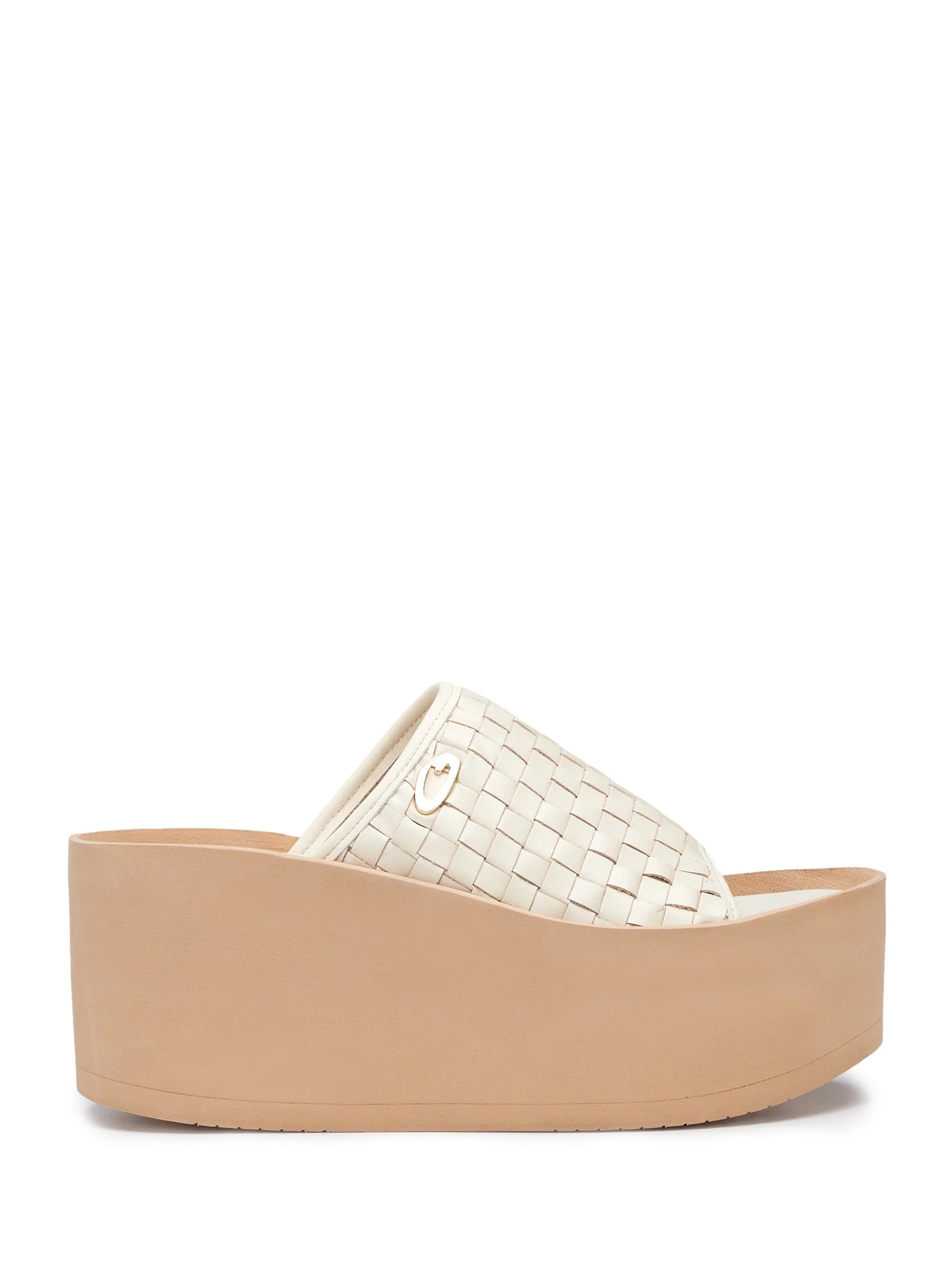 Sandali zeppa Beige Alberto Guardiani