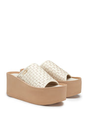 Sandali zeppa Beige Alberto Guardiani
