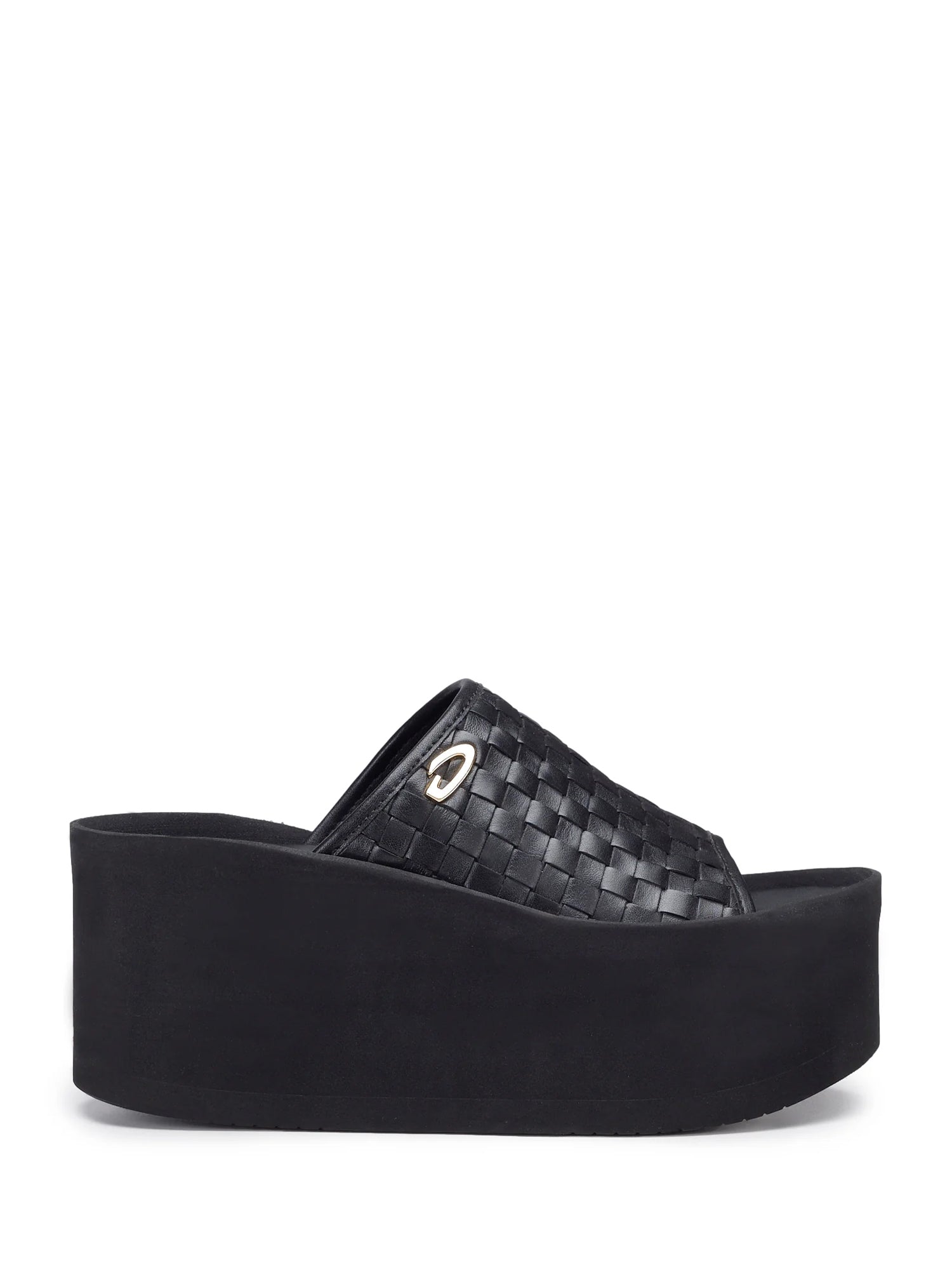 Sandali zeppa Nero Alberto Guardiani