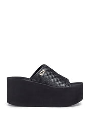 Sandali zeppa Nero Alberto Guardiani