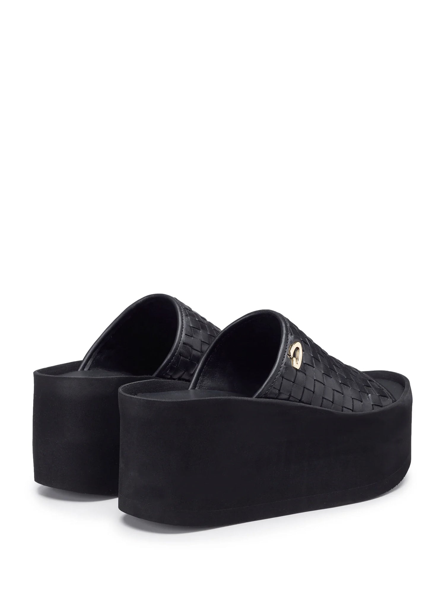 Sandali zeppa Nero Alberto Guardiani