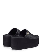 Sandali zeppa Nero Alberto Guardiani