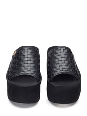 Sandali zeppa Nero Alberto Guardiani