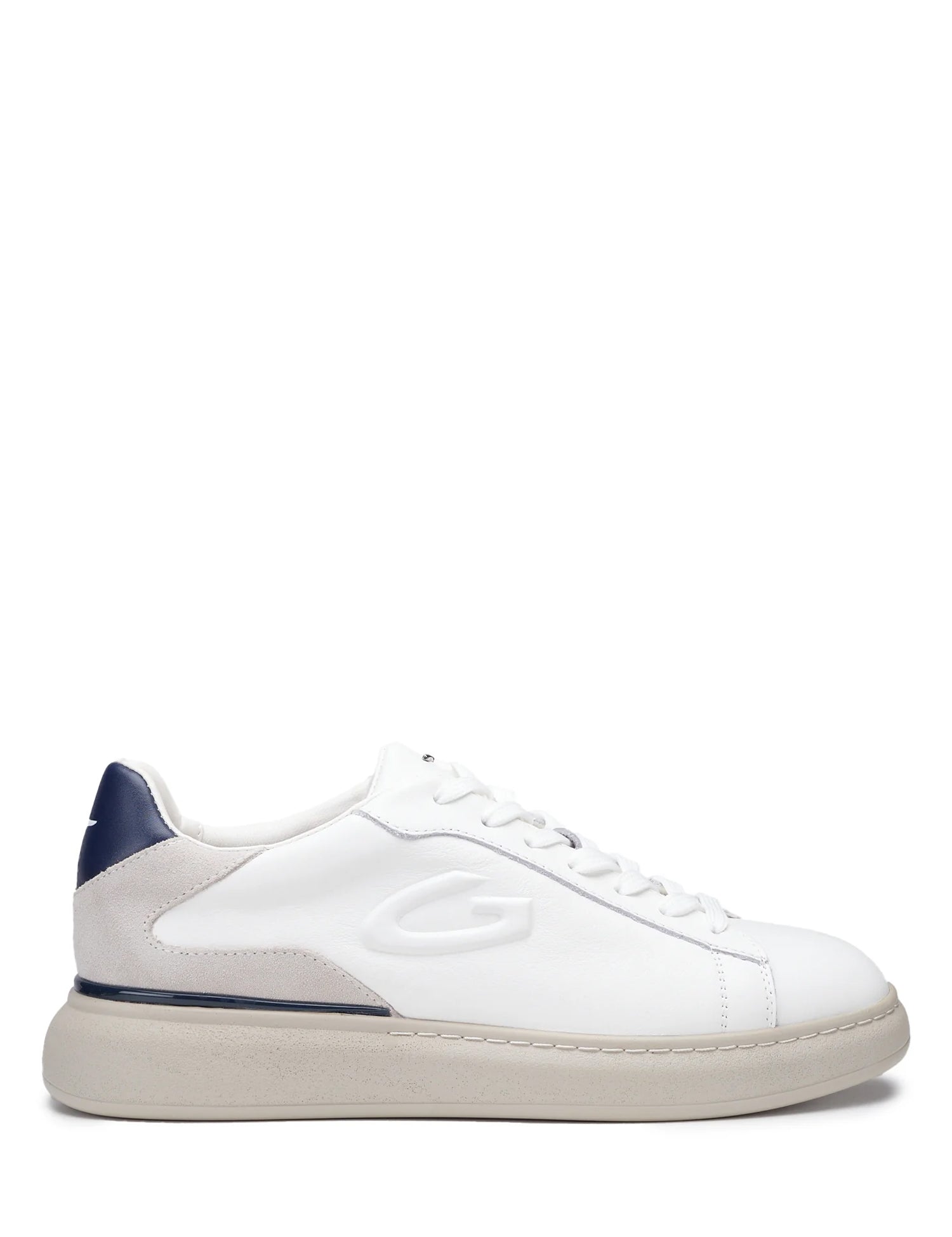 Sneakers Bianco Blu Alberto Guardiani