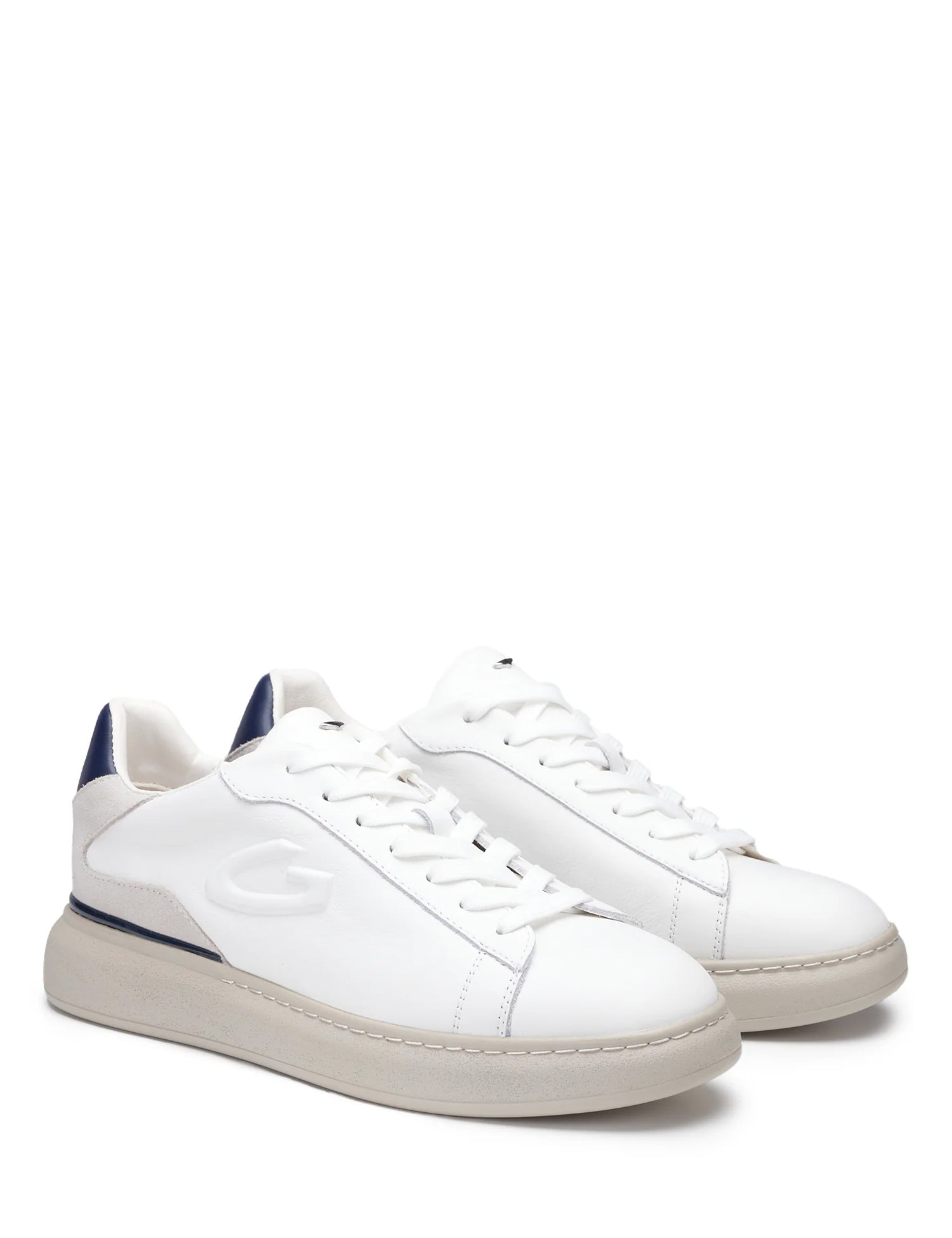 Sneakers Bianco Blu Alberto Guardiani