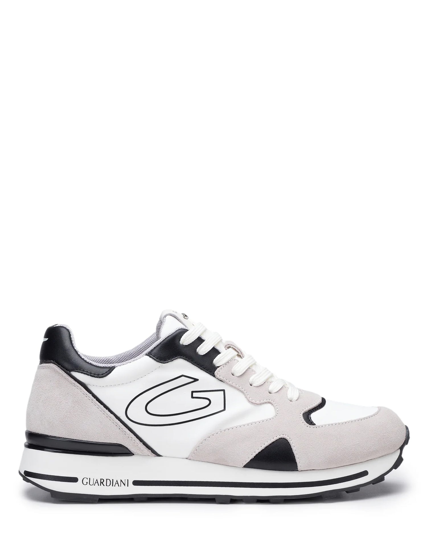 Sneakers Bianco Nero Alberto Guardiani