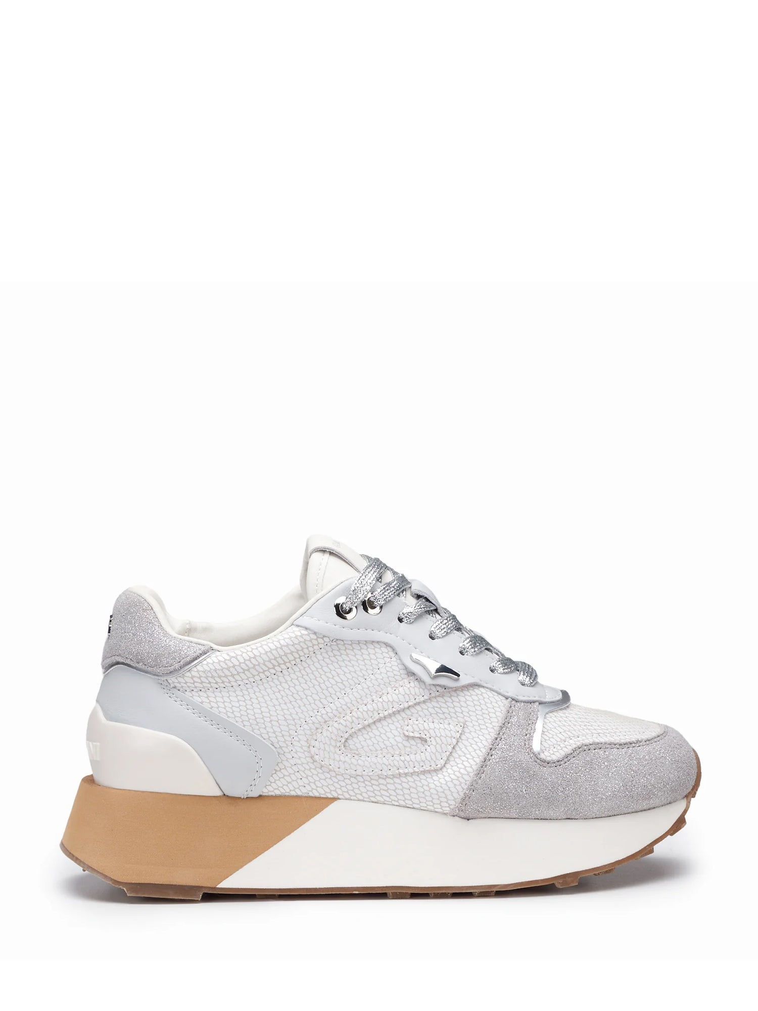 Sneakers Argentato Alberto Guardiani