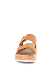 Sandali zeppa Marrone Grunland