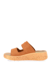 Sandali zeppa Marrone Grunland