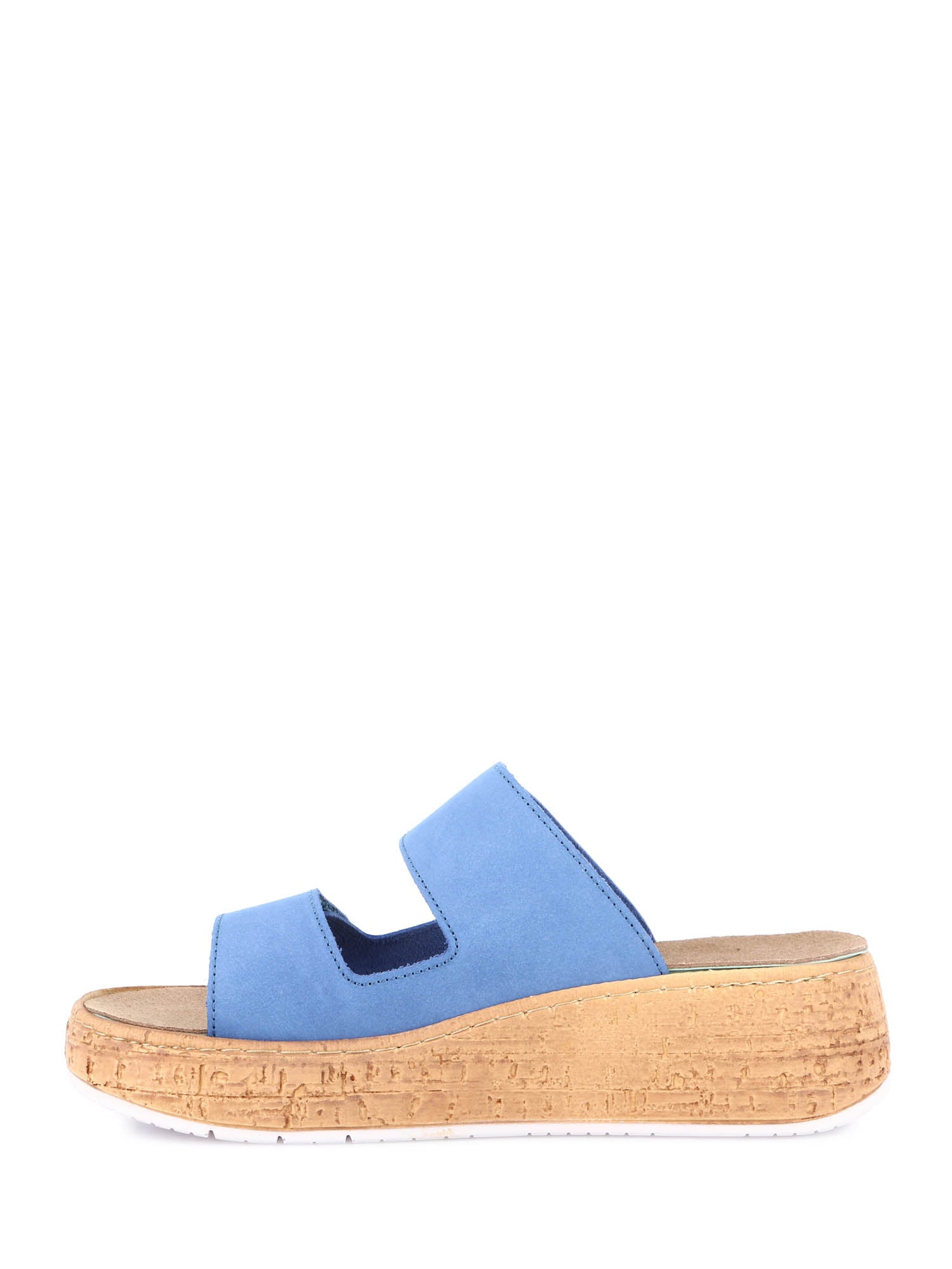 Sandali zeppa Blu Grunland