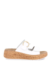 Sandali zeppa Bianco Grunland