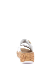 Sandali zeppa Bianco Grunland