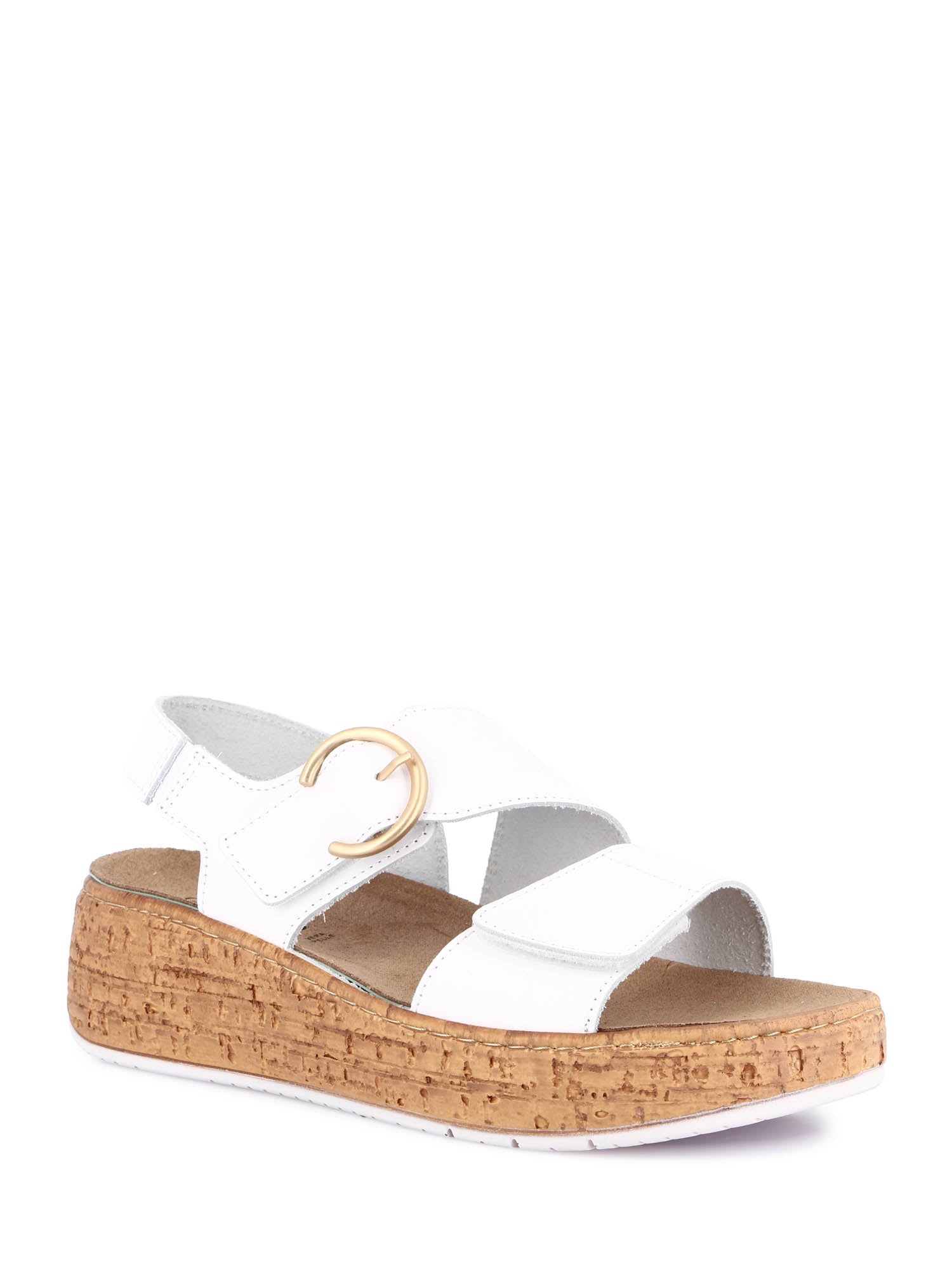 Sandali zeppa Bianco Grunland