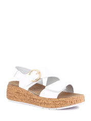 Sandali zeppa Bianco Grunland