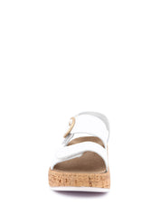 Sandali zeppa Bianco Grunland