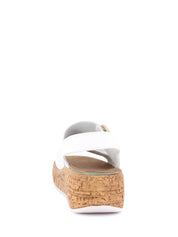 Sandali zeppa Bianco Grunland