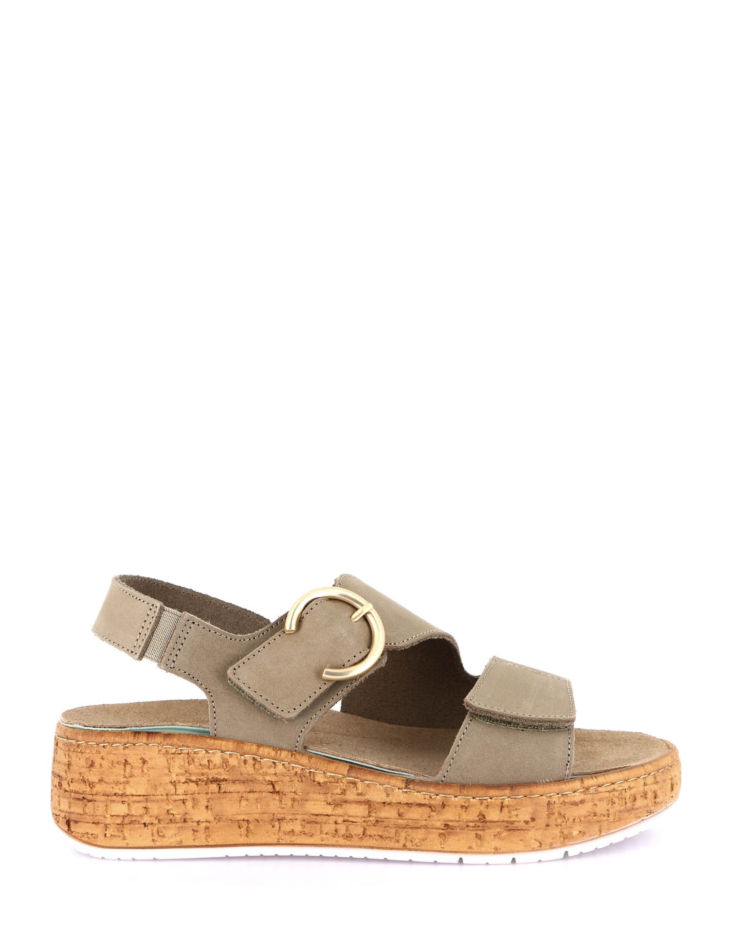 Sandali zeppa Verde Grunland