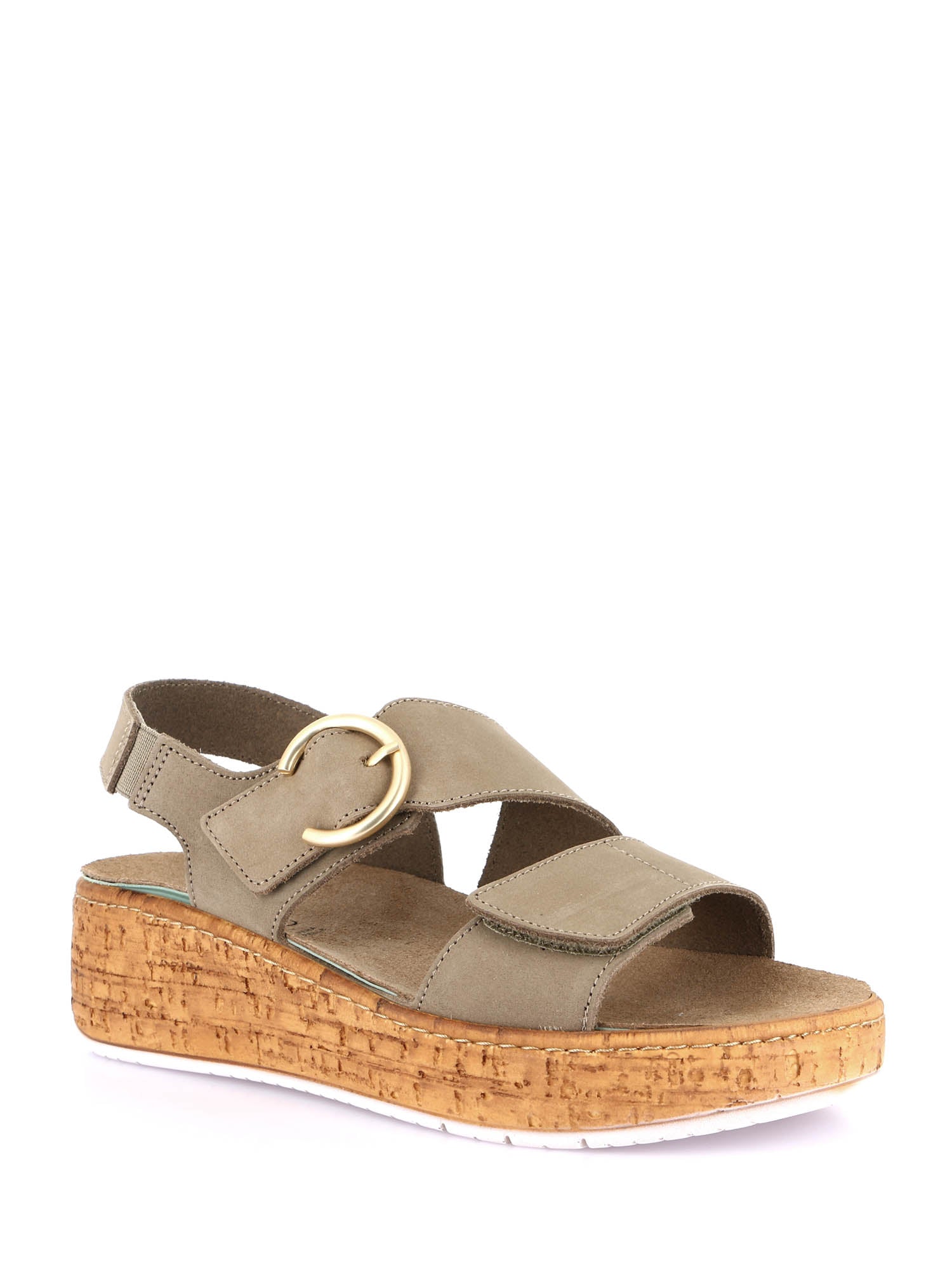 Sandali zeppa Verde Grunland