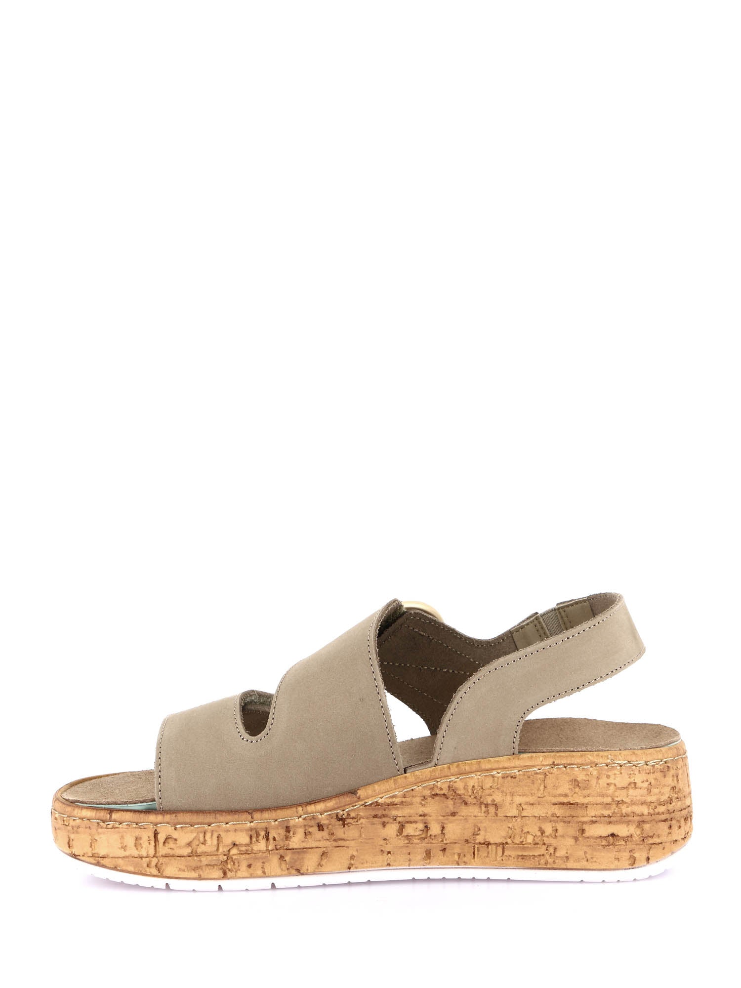 Sandali zeppa Verde Grunland