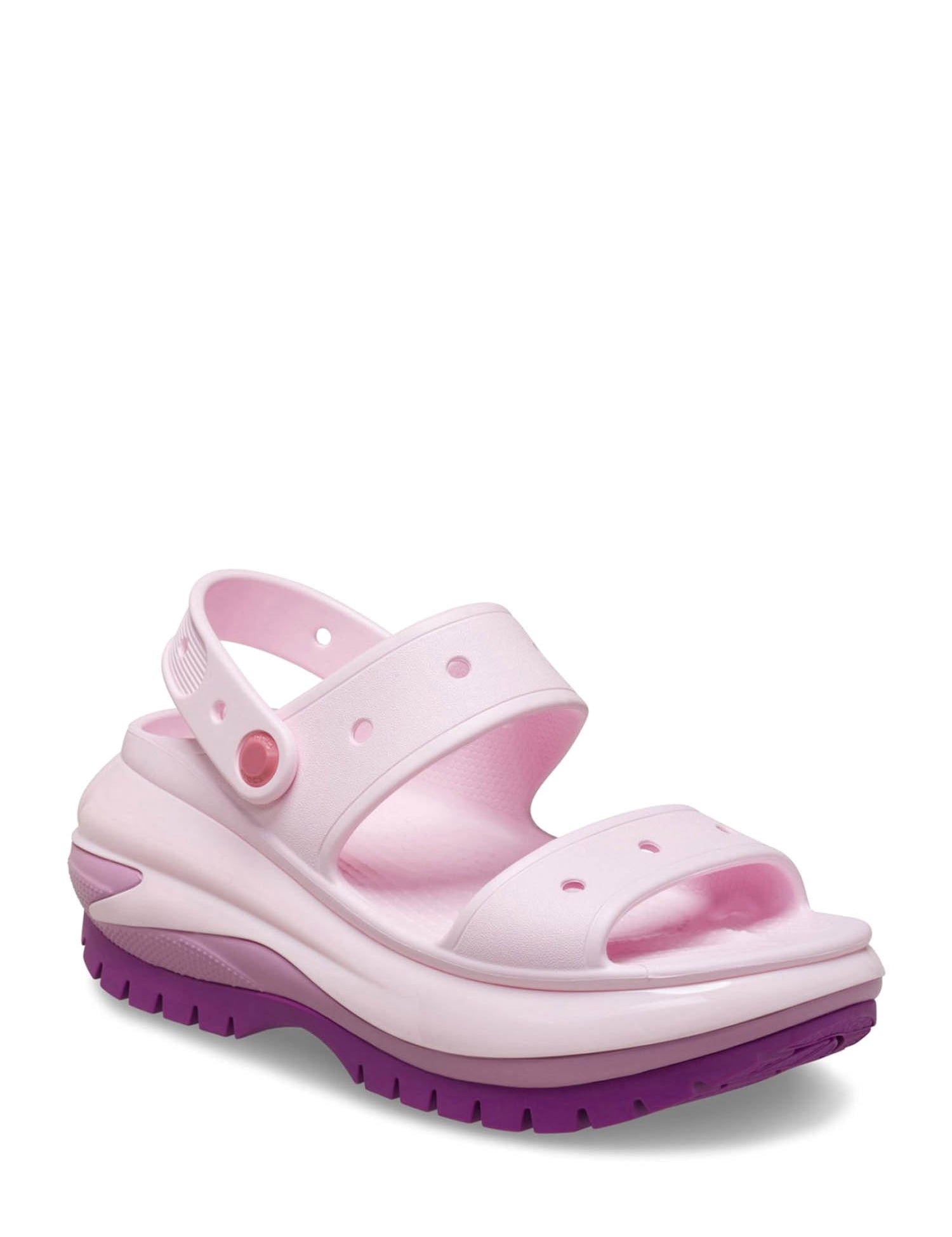 Sandali zeppa Rosa Crocs