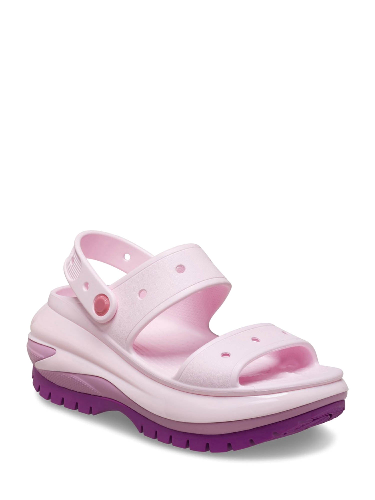 Sandali zeppa Rosa Crocs